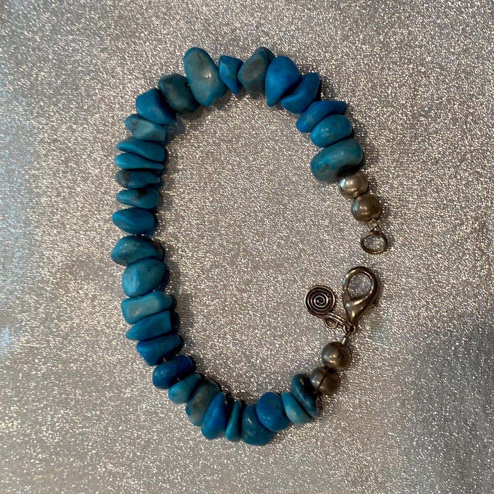 Chunky turquoise bracelet